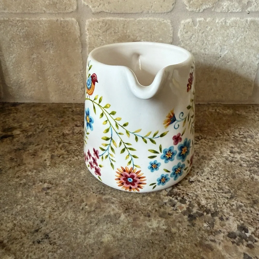 Bico‎ Red Spring Bird Ceramic Creamer Pitcher Scandinavian Dishwasher Safe